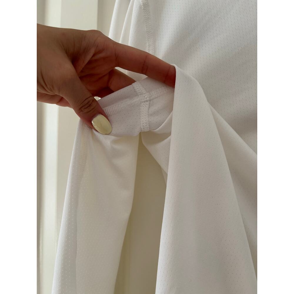 Nike Dri-FIT Womens Long Sleeve Shirt Large White Athletic Running Training Top - Picture 7 of 8